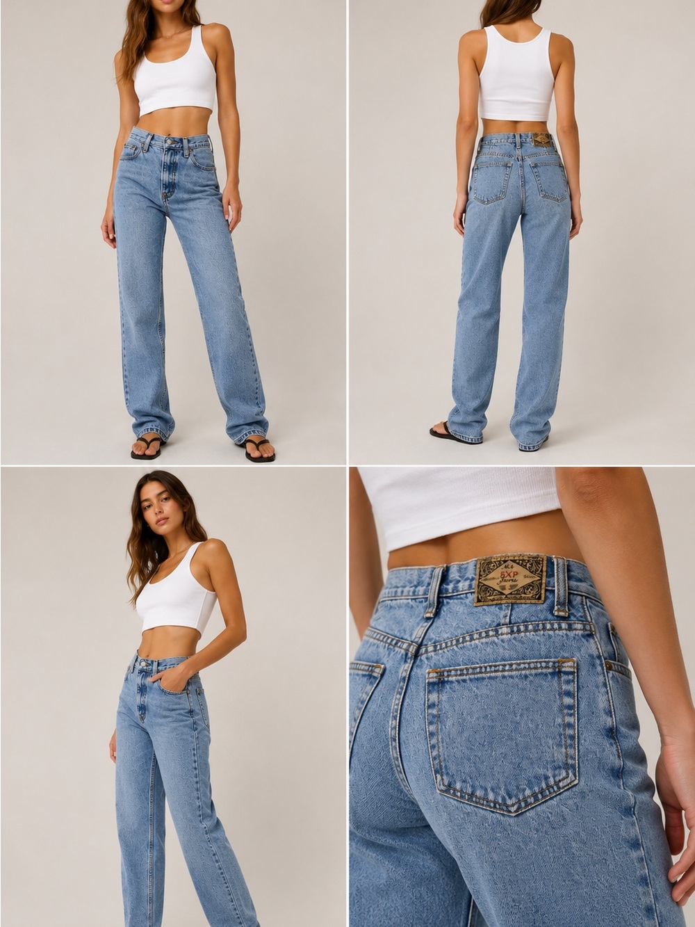 Vintage Exp Jeans Women’s High-Rise Straight Jeans - size: XS